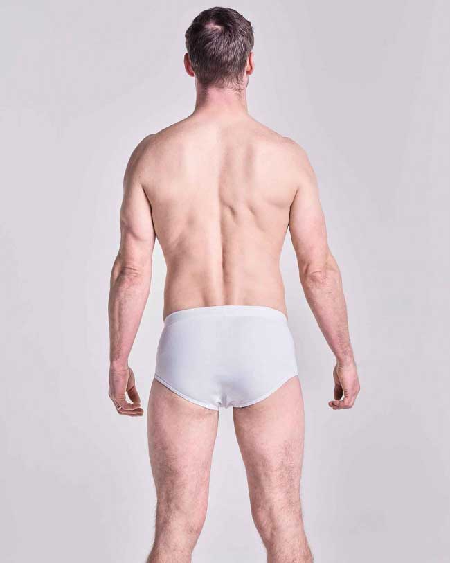 HJ Hall 3 Pack Pure Cotton Fly-Front Briefs in White 