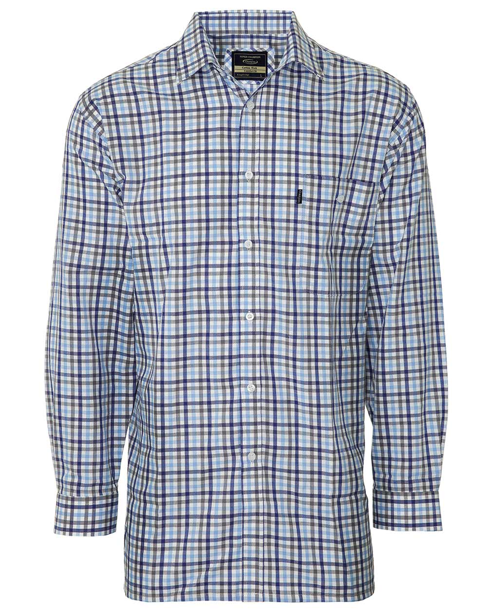 Champion Lyndhurst Check Shirt Navy 