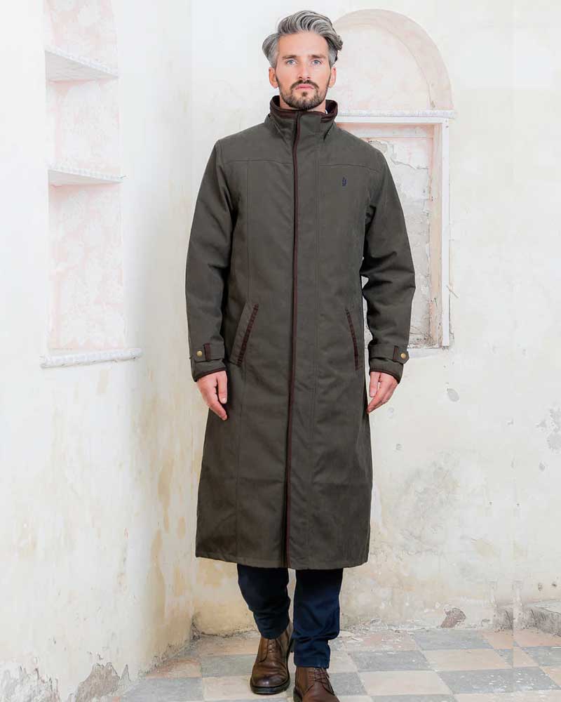 Jack Murphy Emmet Waterproof Long Coat in Navy