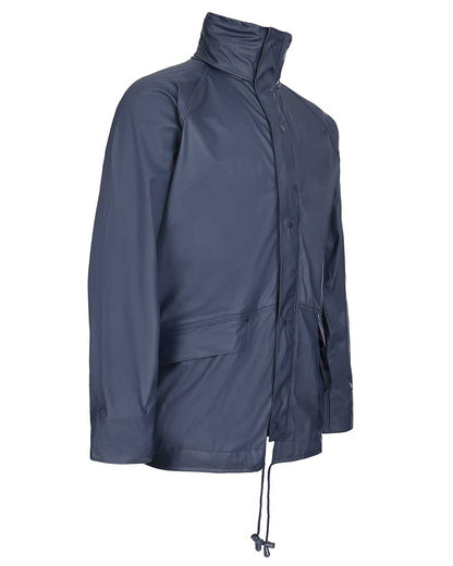 Right side view Fort Airflex Fortex Breathable Waterproof Jacket in Navy 