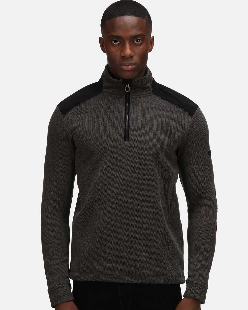 Regatta Holbeck Half Zip Fleece in Black 