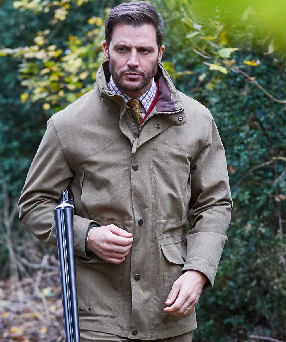 Alan Paine Mens Axford Waterproof Coat in Aspen 