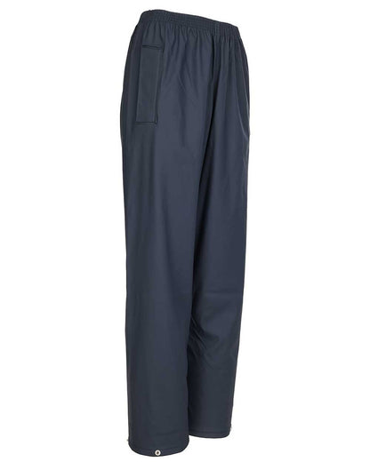 Right side view Fort Fortex Flex Waterproof Trousers in Navy 