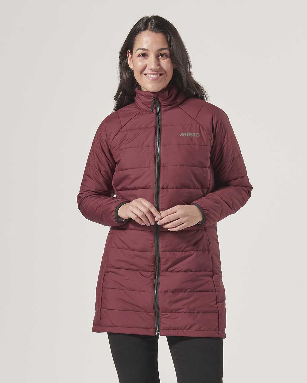 Musto Womens Primaloft 3 in 1 Parka in Windsor Wine 