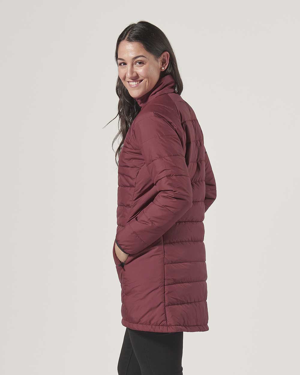 Musto Womens Primaloft 3 in 1 Parka in Windsor Wine 