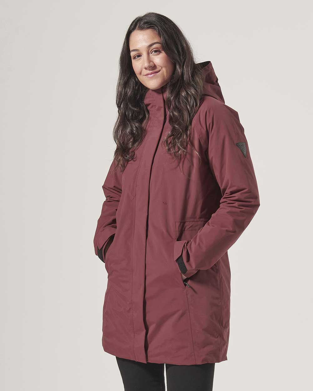 Musto Womens Primaloft 3 in 1 Parka in Windsor Wine 