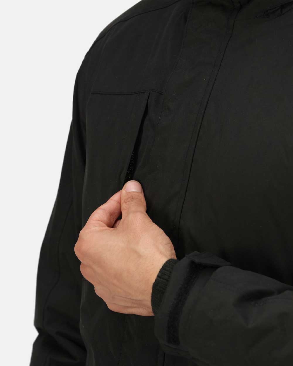 Regatta Darby III Insulated Parka Jacket In Black 