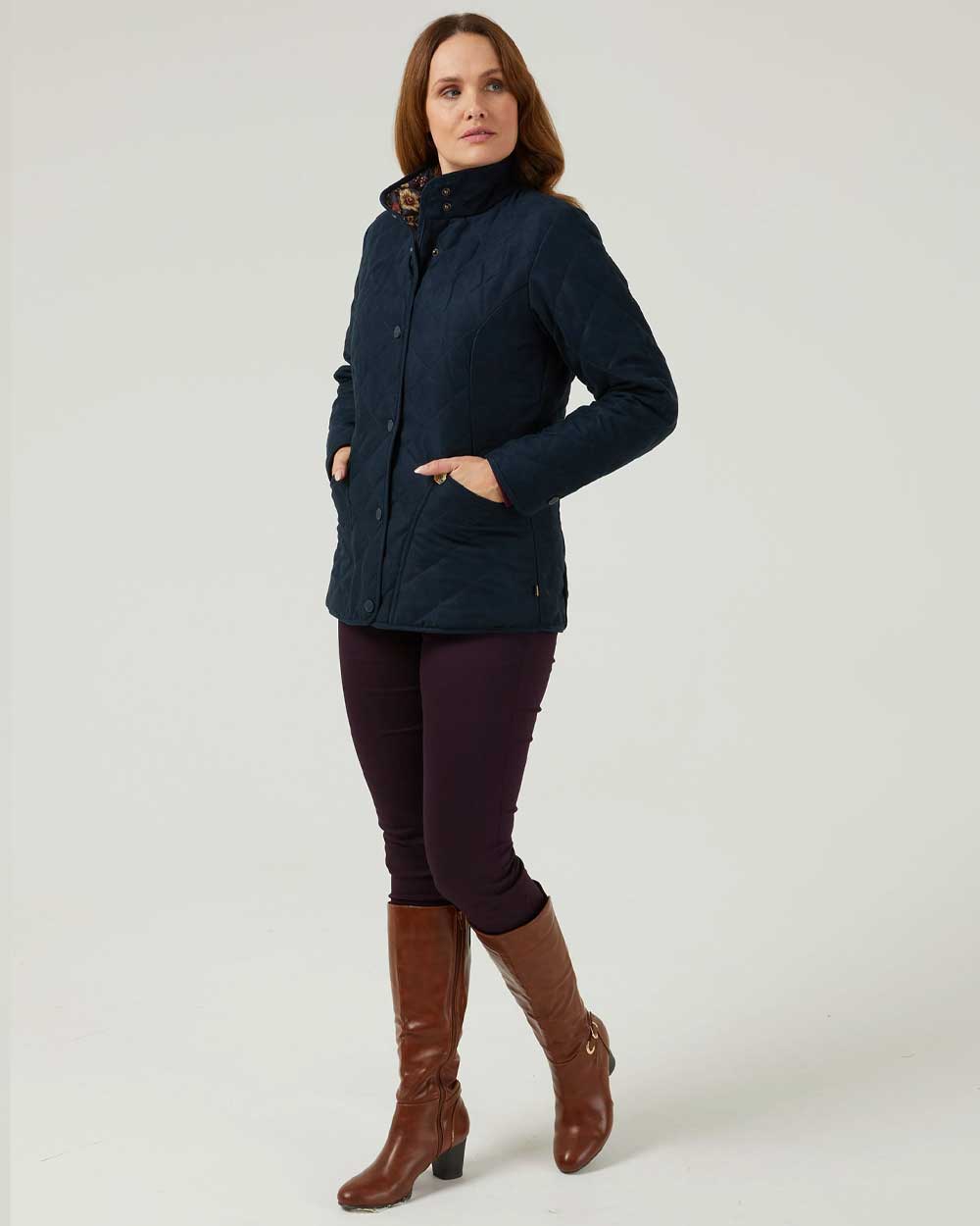 Alan Paine Felwell Womens Jacket in Dark Navy 