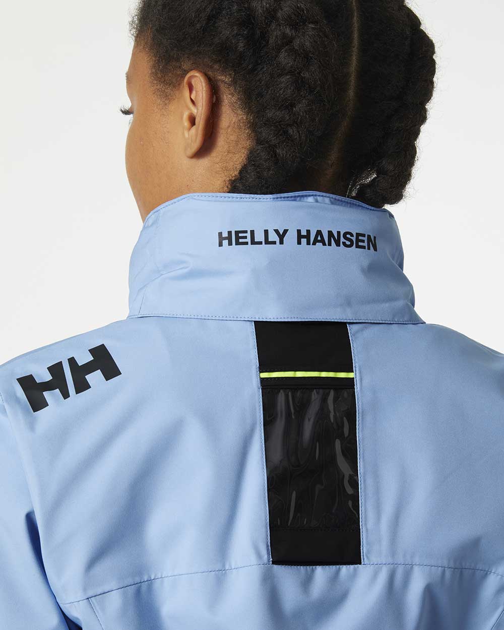 Helly Hansen Womens Crew Hooded Jacket In Bright Blue 