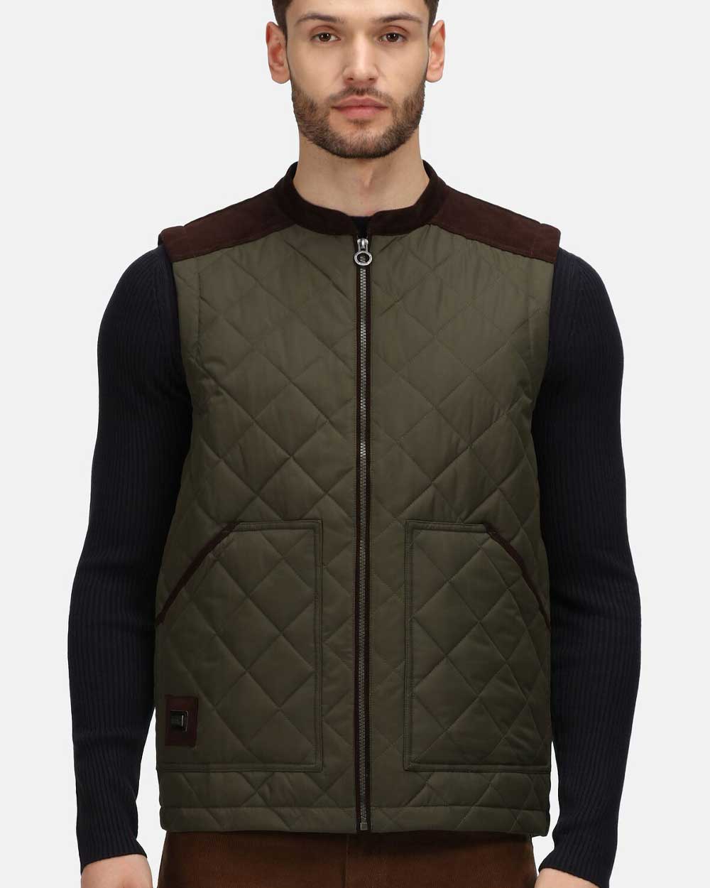 Regatta Moreton Quilted Gilet in Dark Khaki 