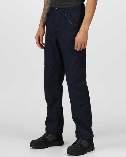 Lots of zipped pockets Work Trousers Regatta Pro Action Trousers in Navy 