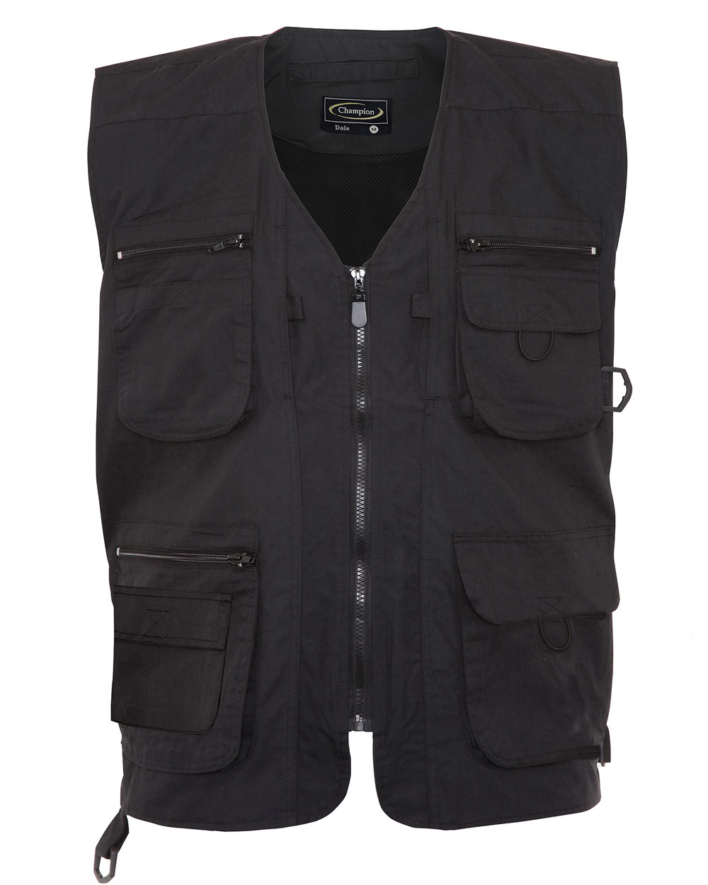 Champion Dale lightweight zip pocket Gilet In Black 