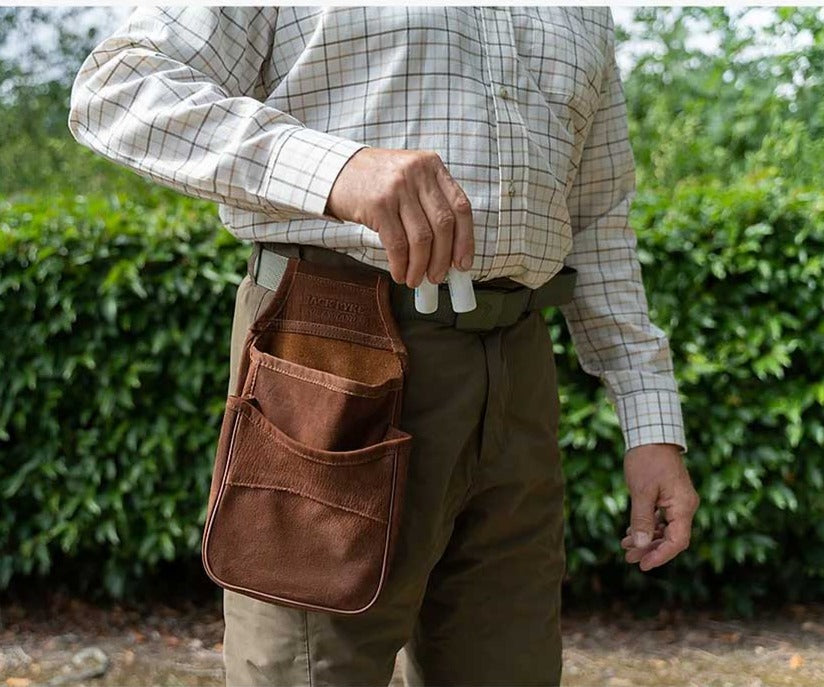 Jack Pyke Nubuck Cartridge Pouch in Brown