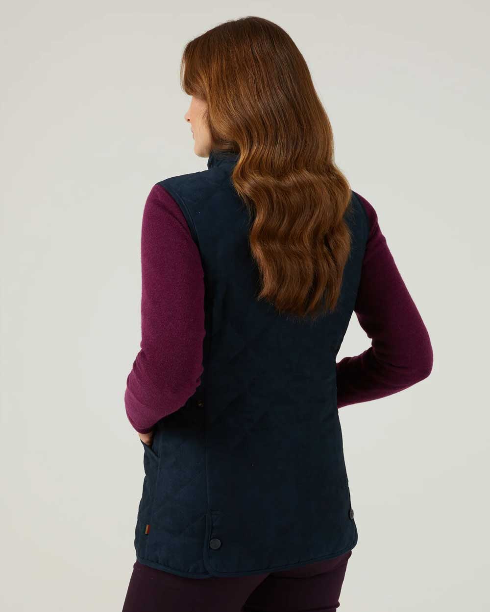 Alan Paine Felwell Womens Gilet in Dark Navy 