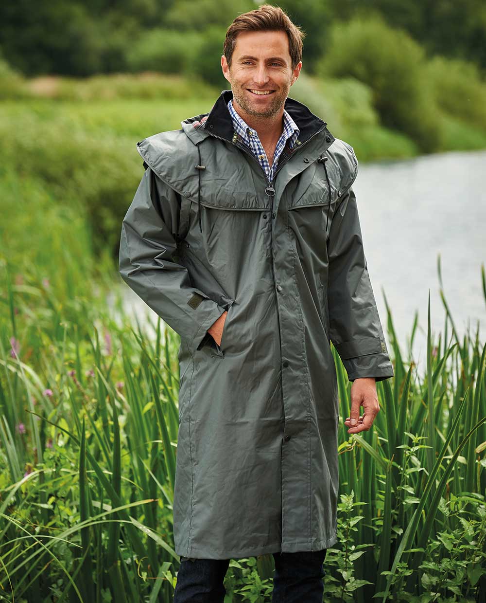 Men's Long Raincoats and Waterproof Jackets