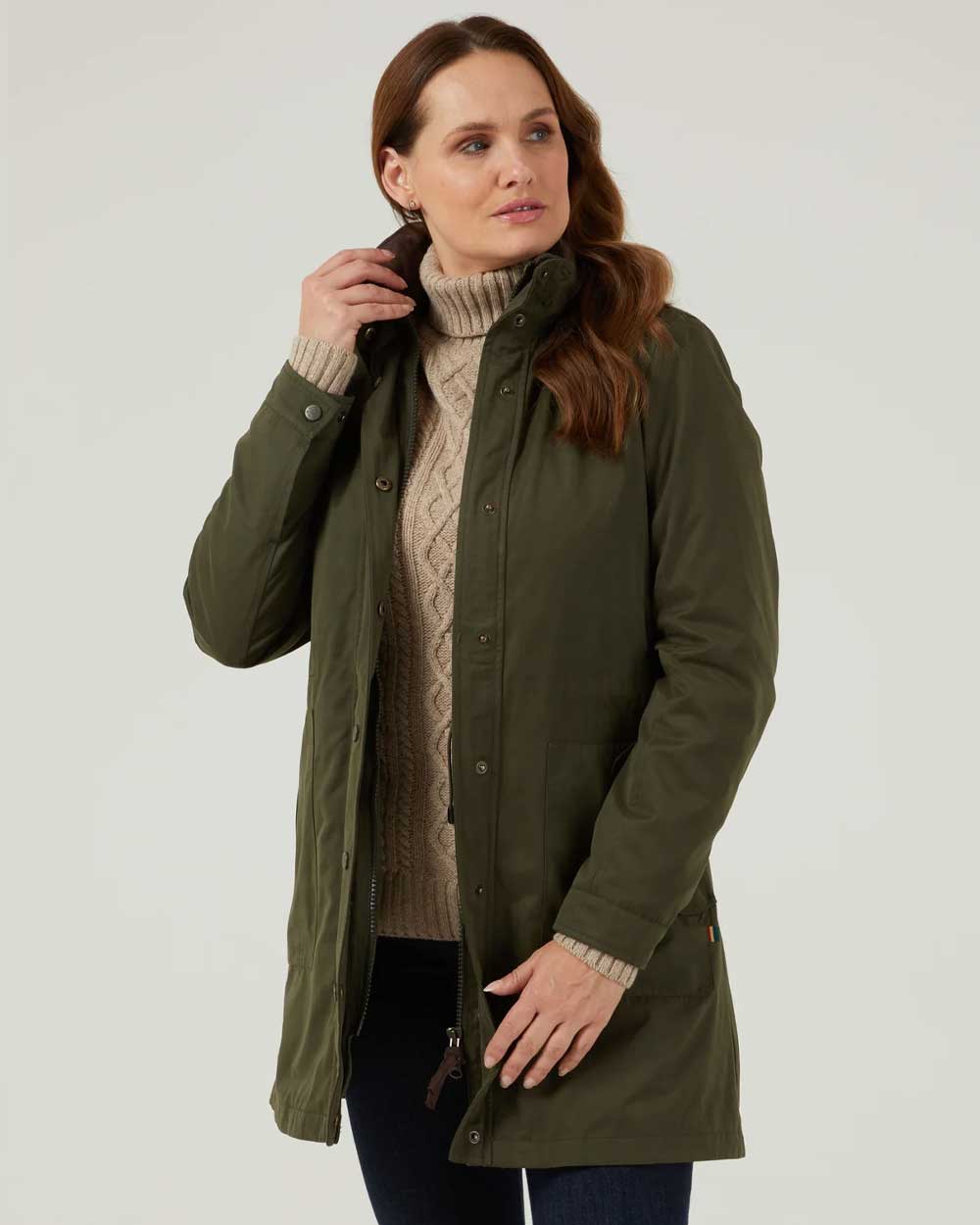 Alan Paine Milwood Womens Jacket in Olive