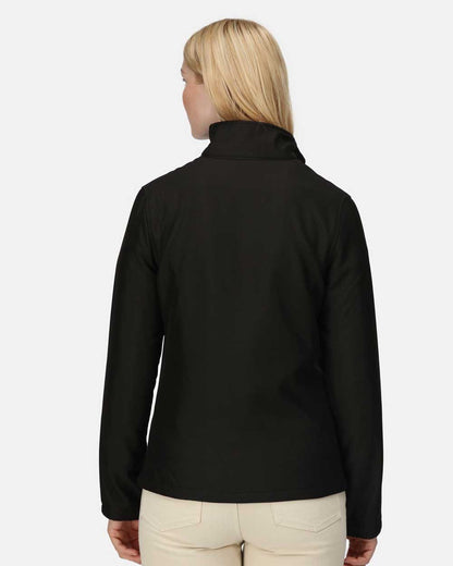Regatta Womens Ablaze Printable Softshell Jacket in Black