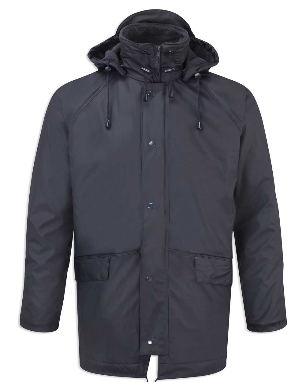 Navy waterproof FLEX Fleece Lined waterproof jacket Fortexfleece 219 