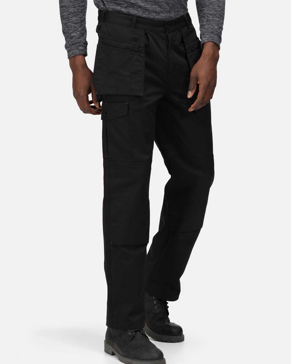 Regatta Pro Cargo Holster Trousers in Black 