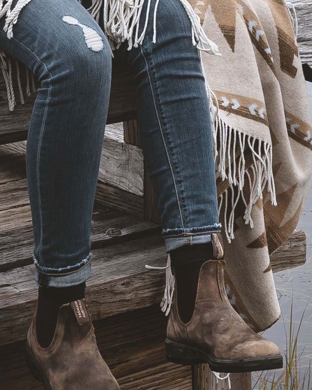 Blundstone Classic 585 Chelsea Boots Rustic Brown