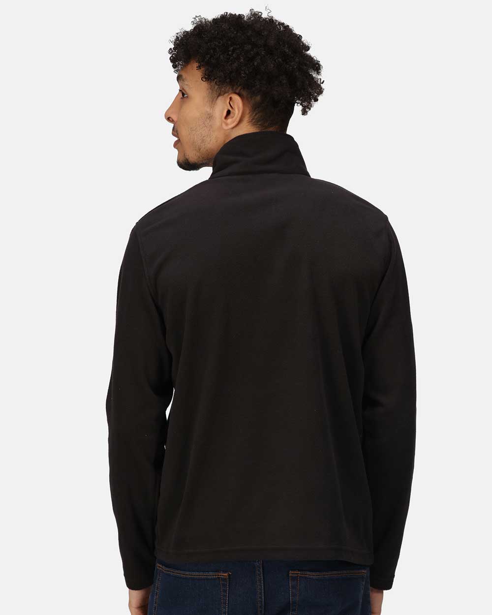 Regatta Micro Zip Neck Fleece in Black 