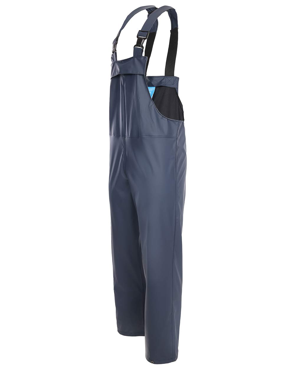 Left side view Fort Airflex Waterproof Breathable Bib and Brace Overalls in Navy 