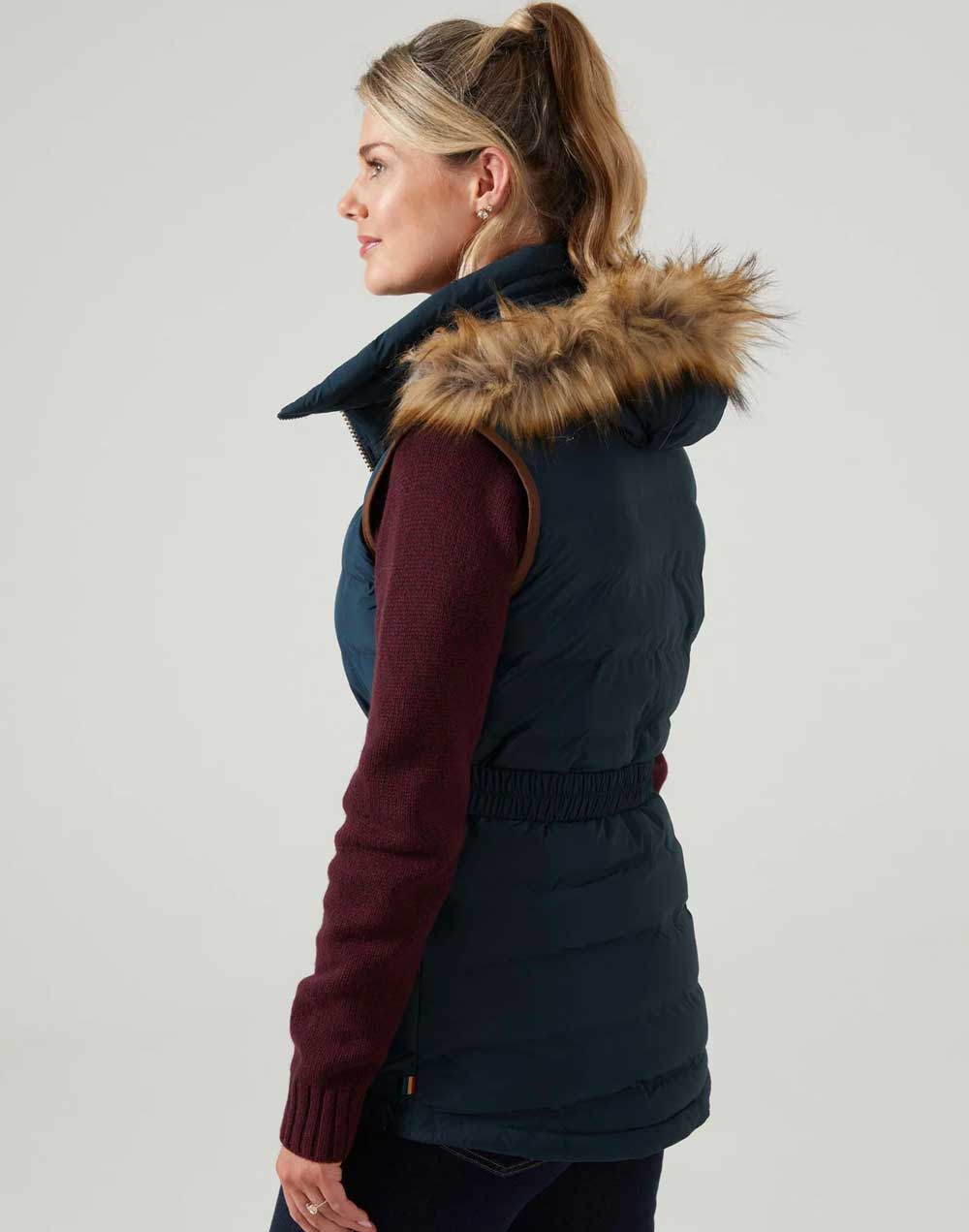 Alan Paine Calsall Ladies Waistcoat in Navy 