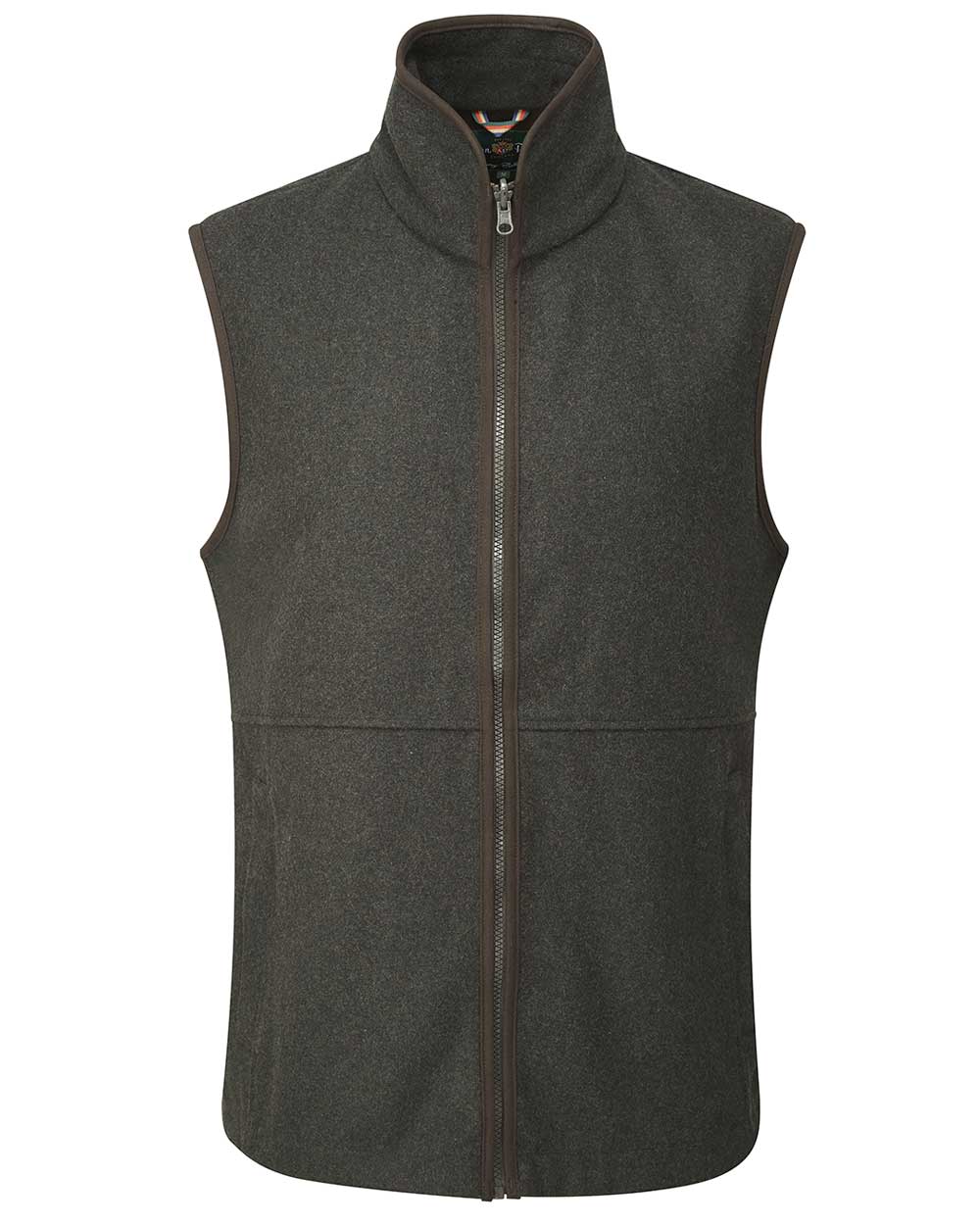 Alan Paine Berwick Fleece Waistcoat in Dark Olive 