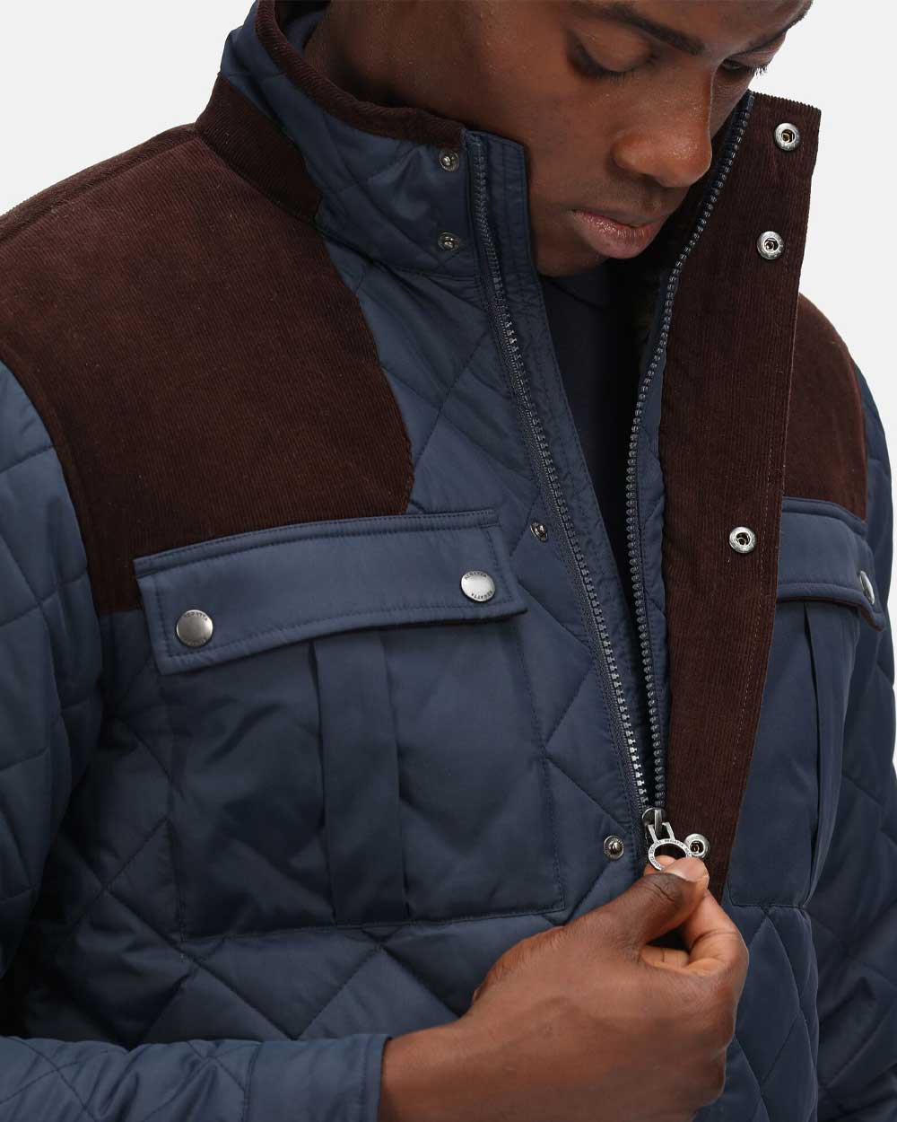 Regatta Padbury Quilted Jacket In Navy 