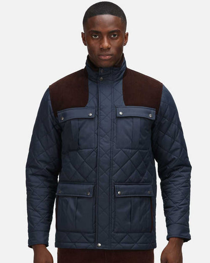 Regatta Padbury Quilted Jacket In Navy 