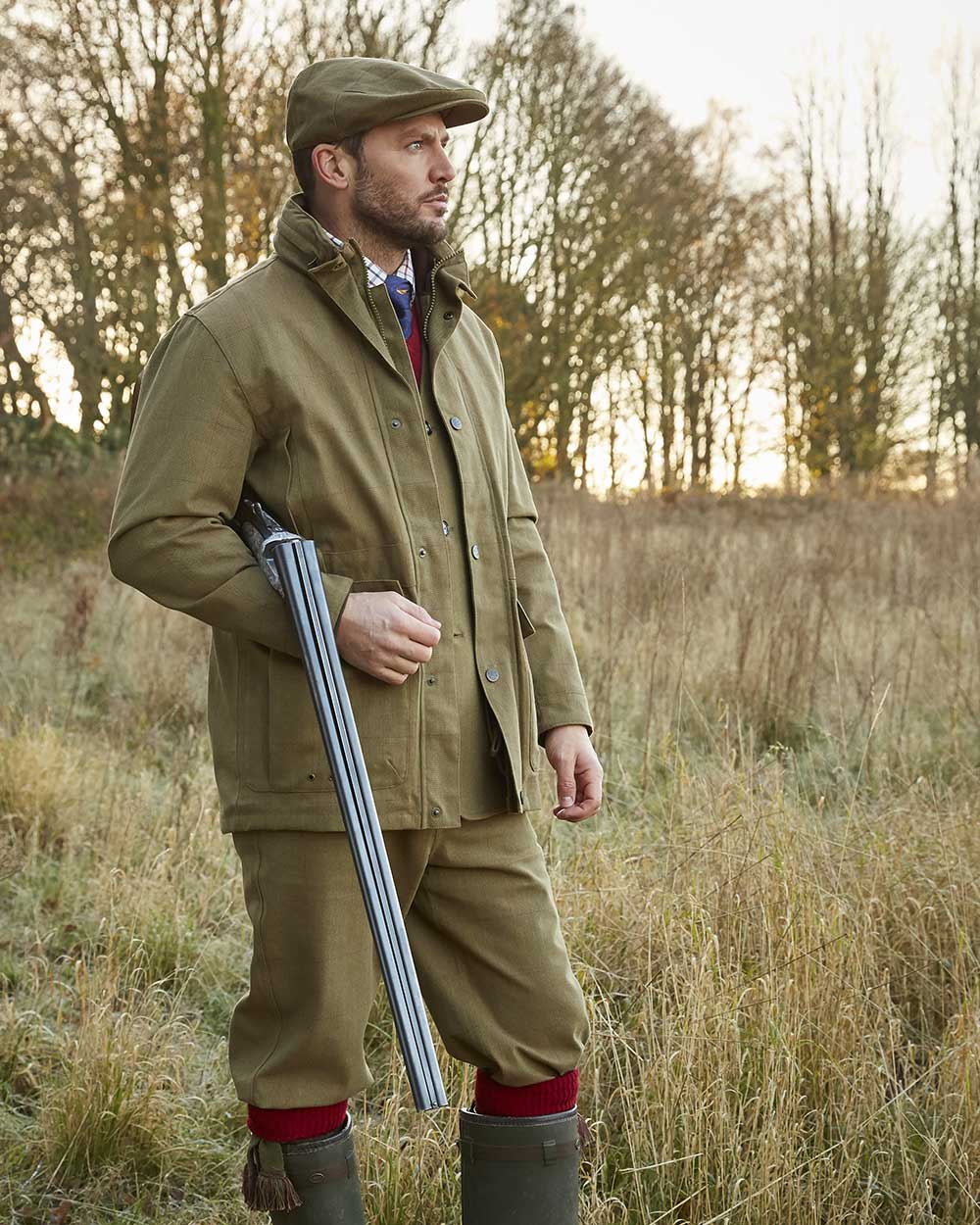 Alan Paine Mens Axford Waterproof Coat in Aspen 