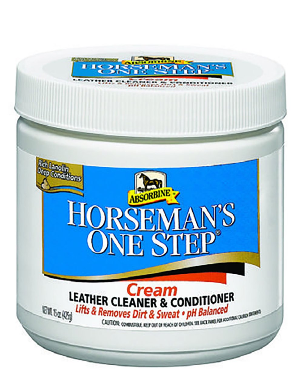 Absorbine Horsemans One Step Harness Cleaner 450g on white background