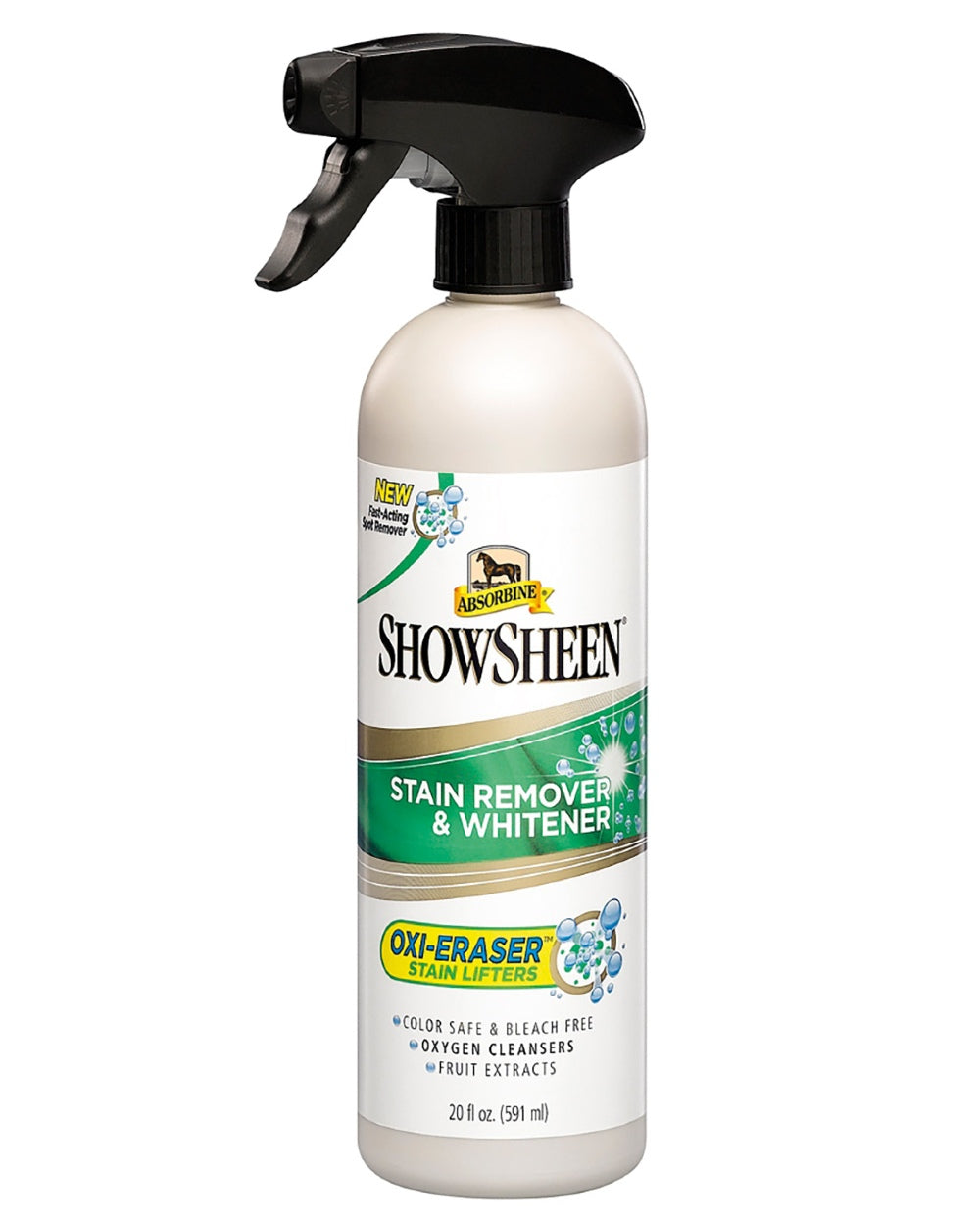 Absorbine Showsheen Stain Remover And Whitener Spray 591 ML on white background
