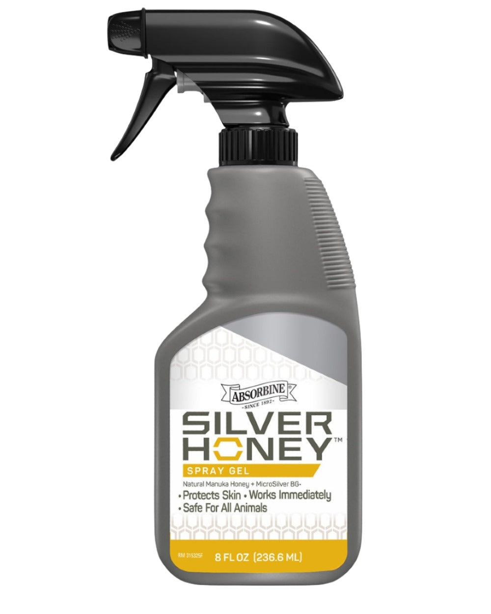 Absorbine Silver Honey Rapid Wound Repair Spray Gel 236ML on white background