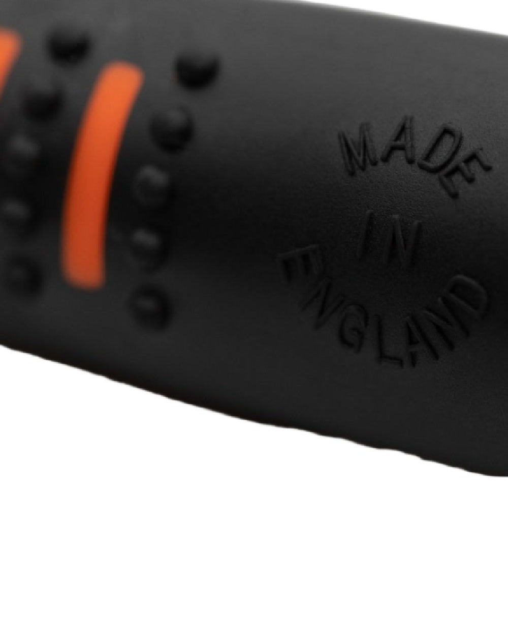 Black On Day Glow Orange Coloured Acme 210.5 Alpha Dog Whistle on white background 