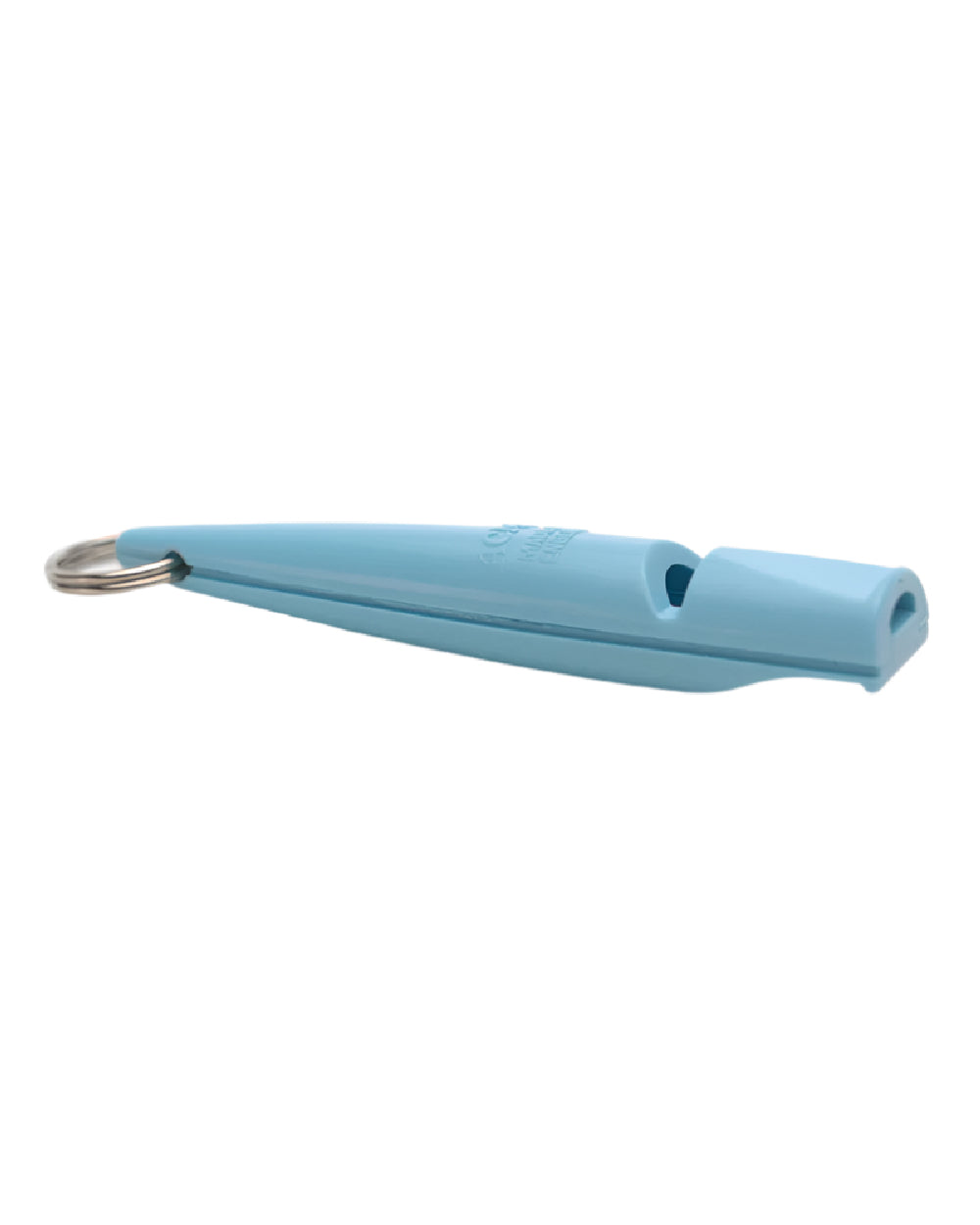 Blue Coloured Acme Dog Whistle on white background 