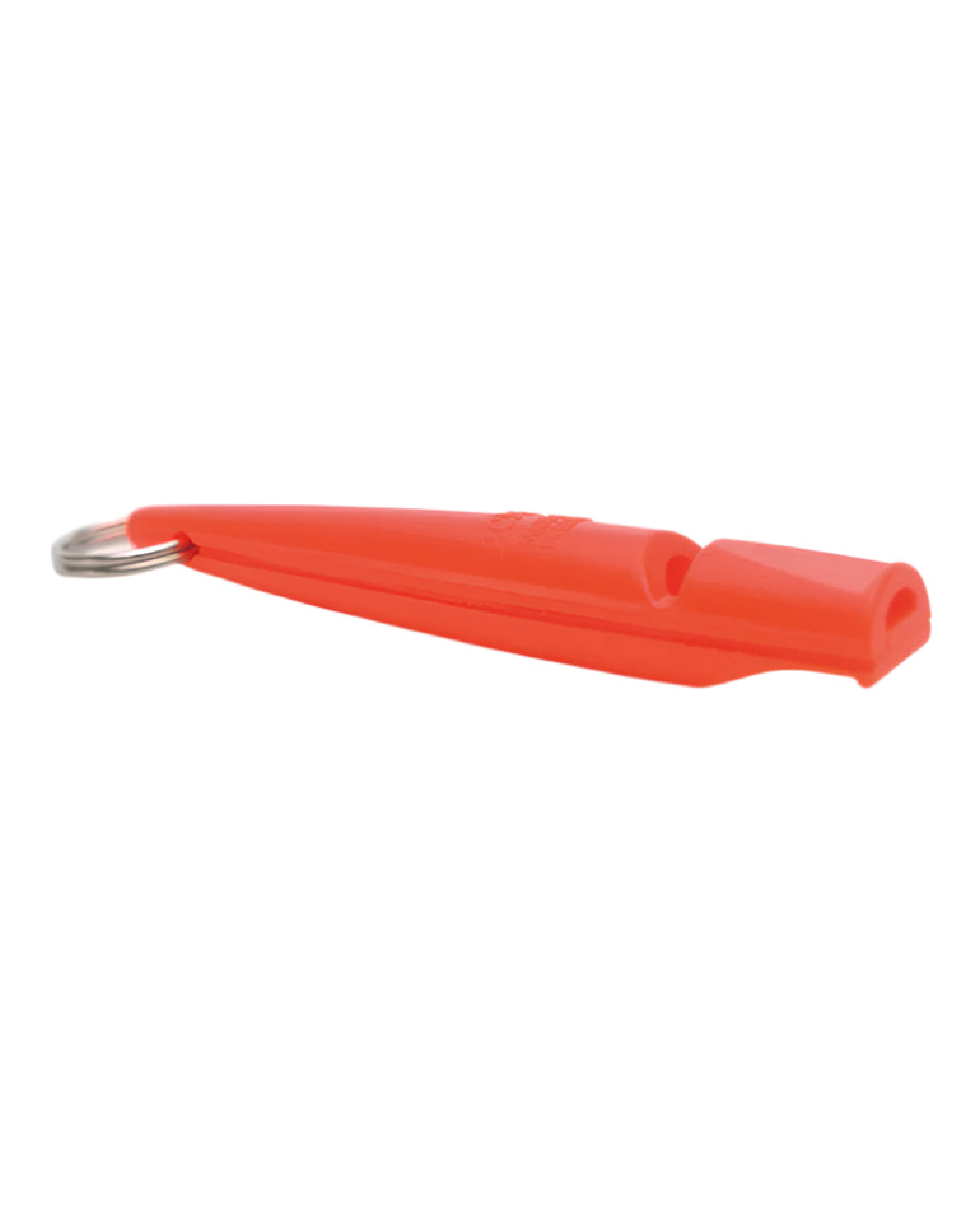 Orange Coloured Acme Dog Whistle on white background 