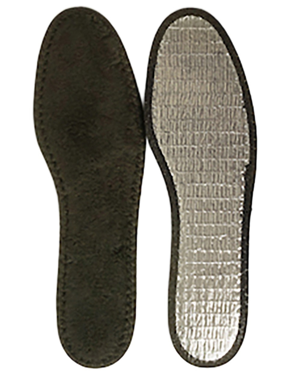 Black coloured Aigle Insulating Undersoles on white background 