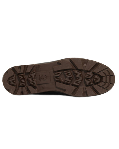 Brown coloured Aigle Mens Chambord Winter Boots on white background 