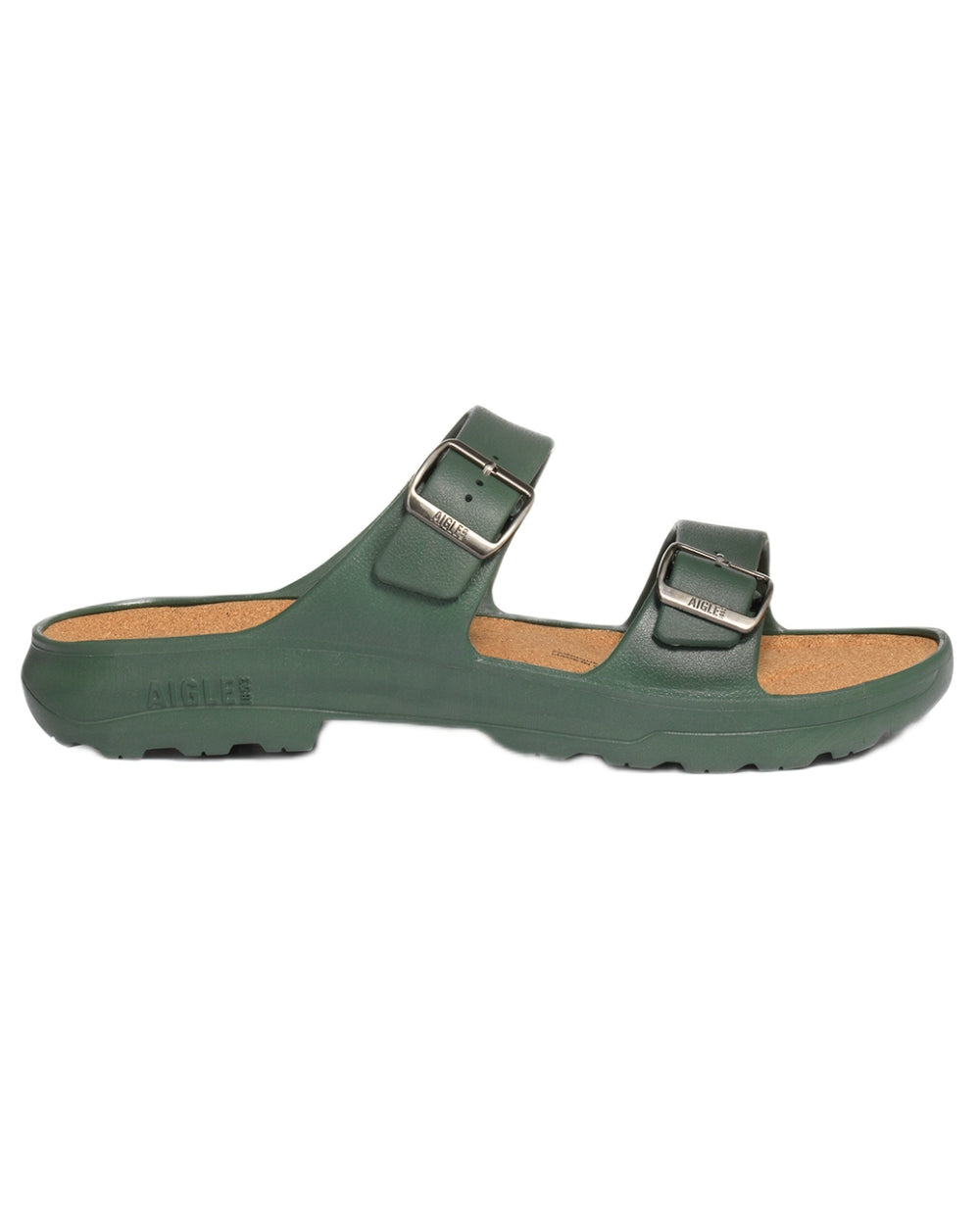 Romarin coloured Aigle Mens Corlay Ultra Light Clogs on white background 