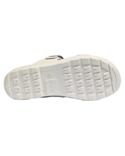 Sable coloured Aigle Mens Corlay Ultra Light Clogs on white background 
