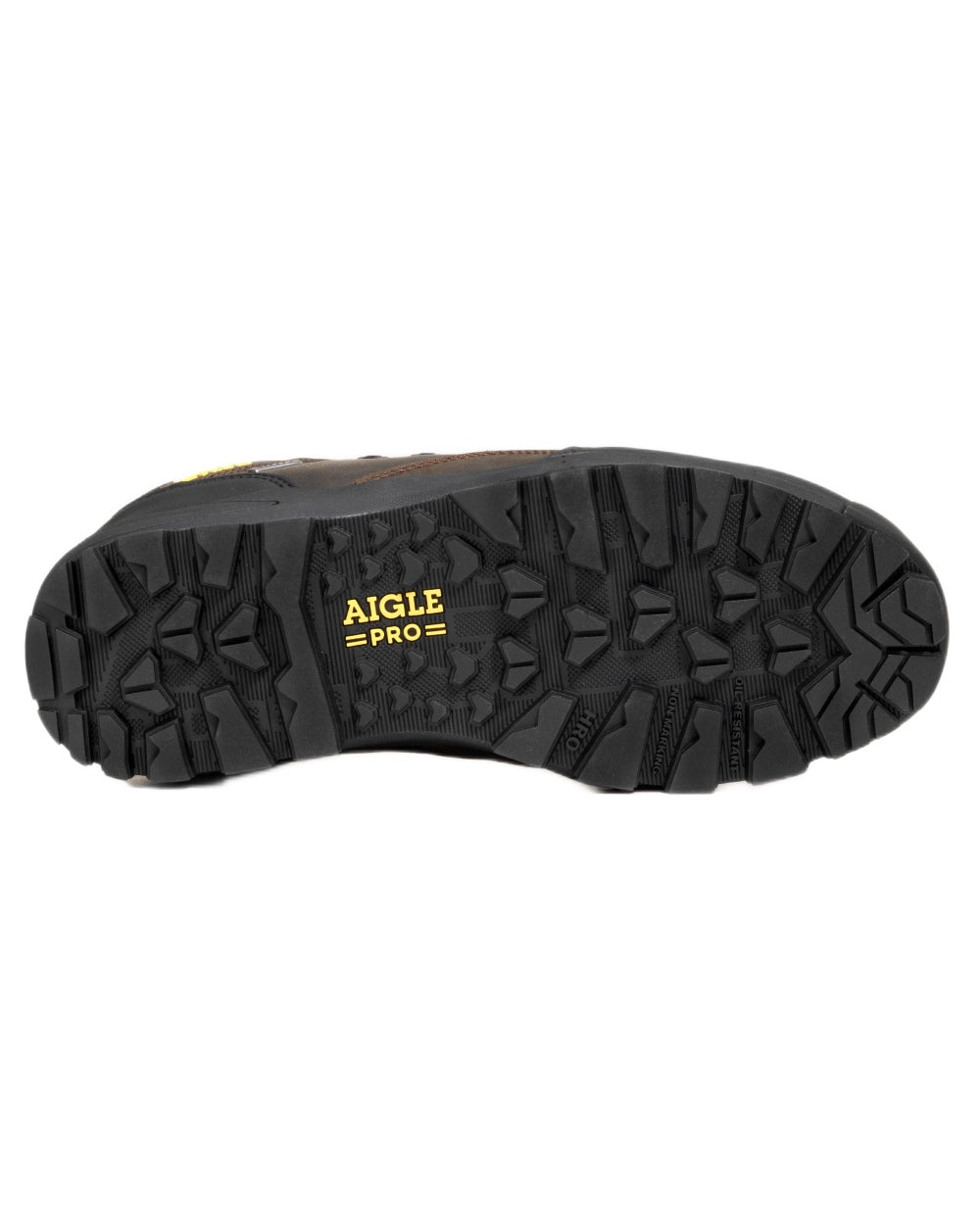 Dark Brown coloured Aigle Mens Nassio EVO S3 Safety Shoes on white background 