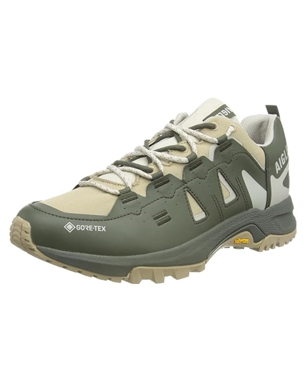 Avocat coloured Aigle Mens Pariot GORE-TEX Sneakers on white background 