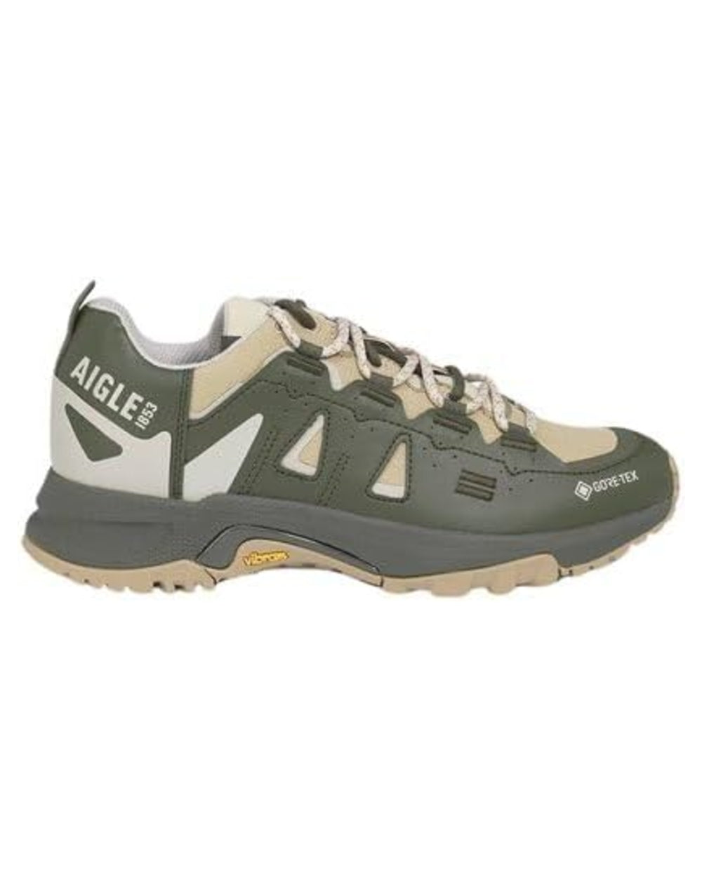 Avocat coloured Aigle Mens Pariot GORE-TEX Sneakers on white background 