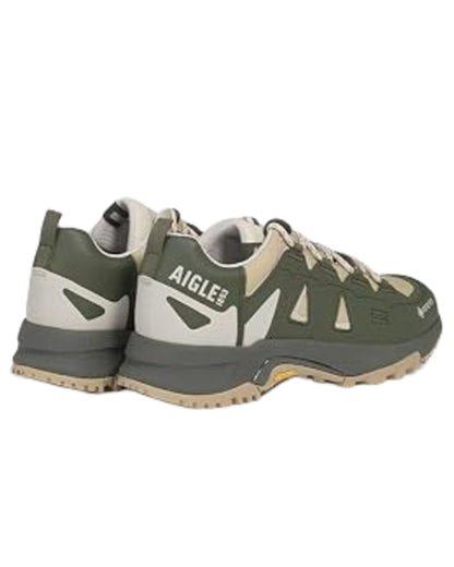 Avocat coloured Aigle Mens Pariot GORE-TEX Sneakers on white background 