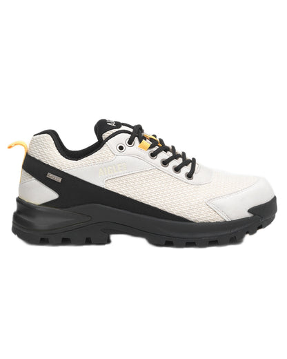 Sable coloured Aigle Mens Plutno Ultra Light Waterproof Walking Shoes on white background 