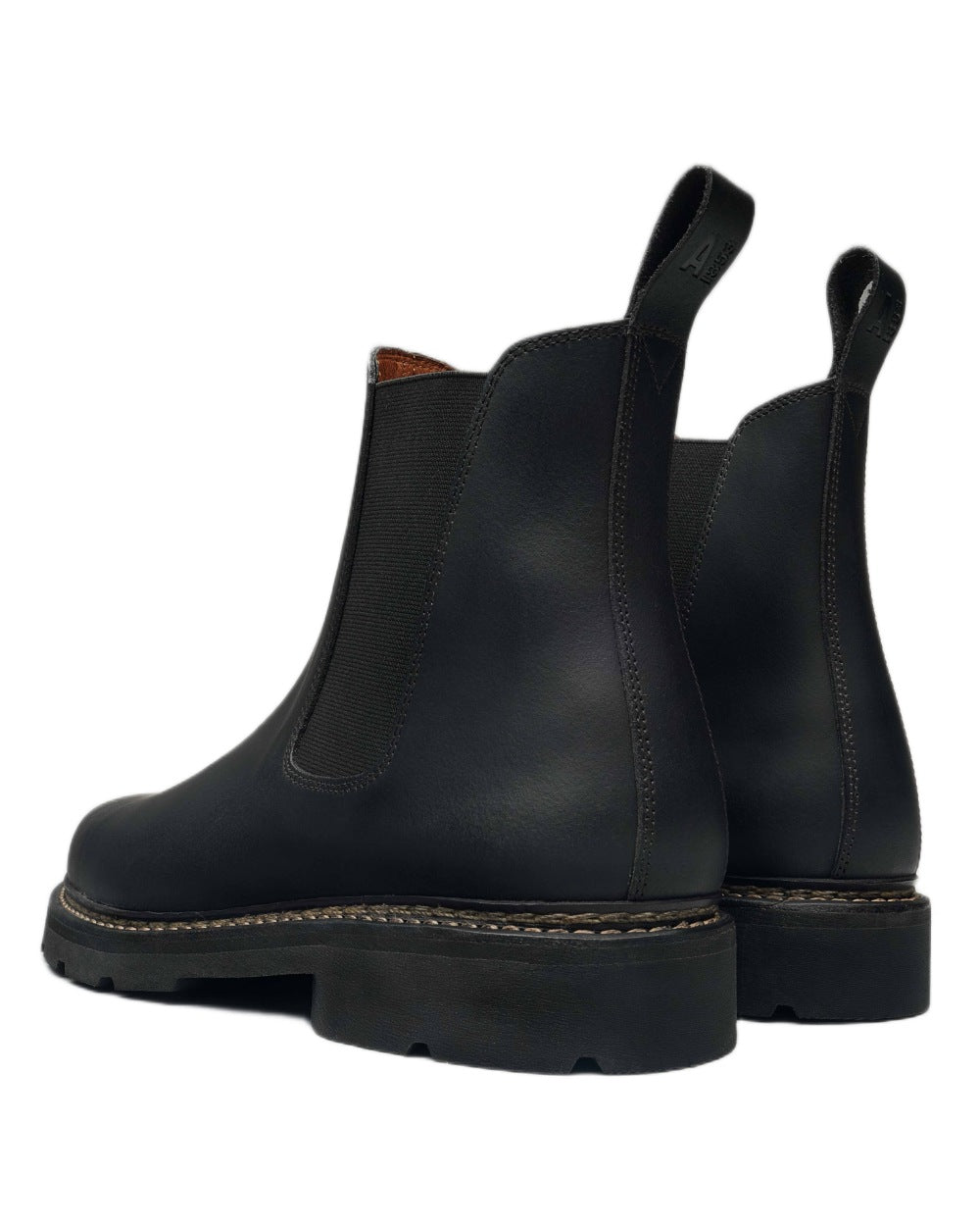 Noir 2 coloured Aigle Mens Quercy Work Boots on white background 