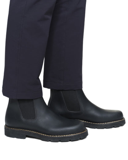 Noir 2 coloured Aigle Mens Quercy Work Boots on white background 