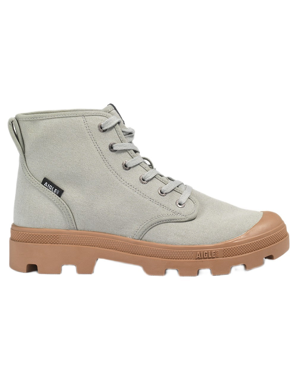 Shadow coloured Aigle Mens Tenere CVS Versatile Shoes on white background 