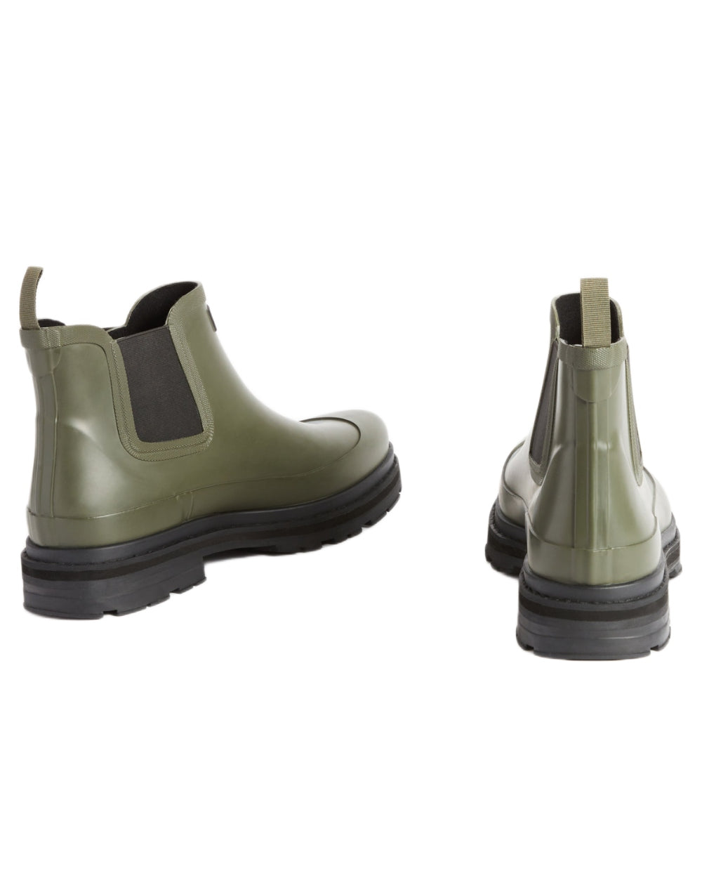 Avocat coloured Aigle Soft Rain 2 Ankle Boots on white background 